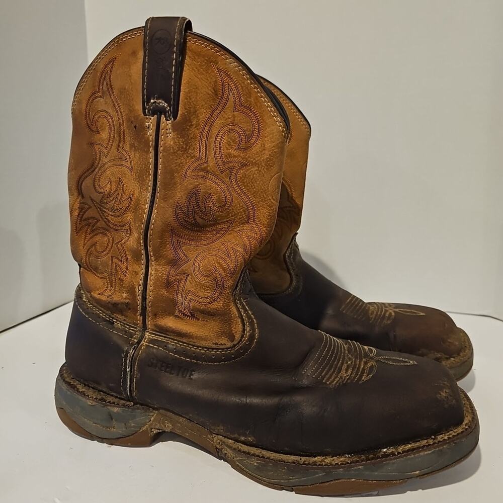 Tony Lama Waterproof Leather Steel Toe Work Boots Men’s Size 12 EE Model RR3350